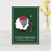 Carte Fleece Navidad, Joyeux Noël espagnol drôle (Fleur jaune)