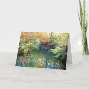 Carte Fletcher Park Autumn Water Scene Greeting