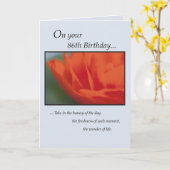 Carte Fleur 86e anniversaire (Fleur jaune)