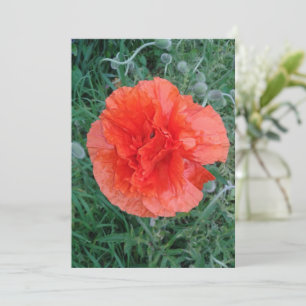 Carte Fleur à deux boutons