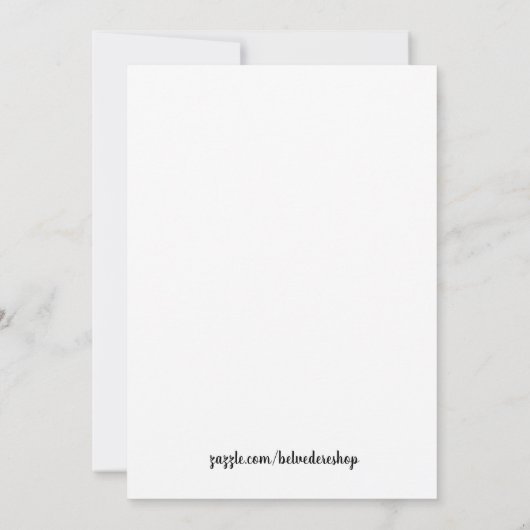 Carte Fleur à deux boutons (Dos)