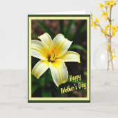 Carte Fleur à Double Bordure (Fleur jaune)