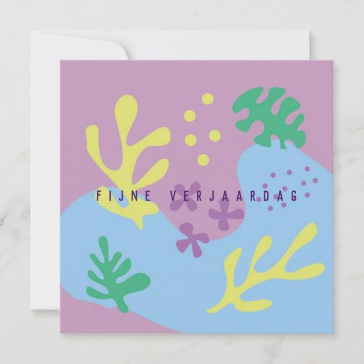 Carte fleur abstract (Devant)