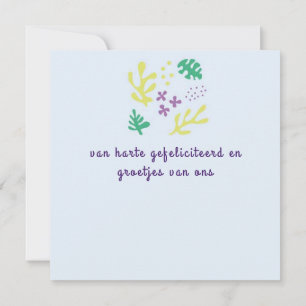 Carte fleur abstract