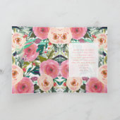 Carte Fleur aquarelle colorée | HEUREUSE SAINTE-VALENTIN (Intérieur)