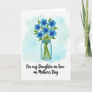 Carte Fleur Azur à Points