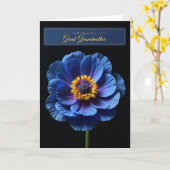 Carte Fleur Azure à Points (Fleur jaune)