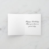 Carte Fleur blanche 102e anniversaire (Intérieur)