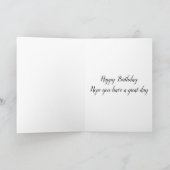 Carte Fleur blanche Joyeux 60e anniversaire (Intérieur)