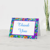 Carte Fleur bleu vif (Devant)