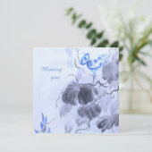 Carte Fleur bleue (Debout devant)