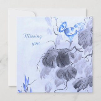 Carte Fleur bleue