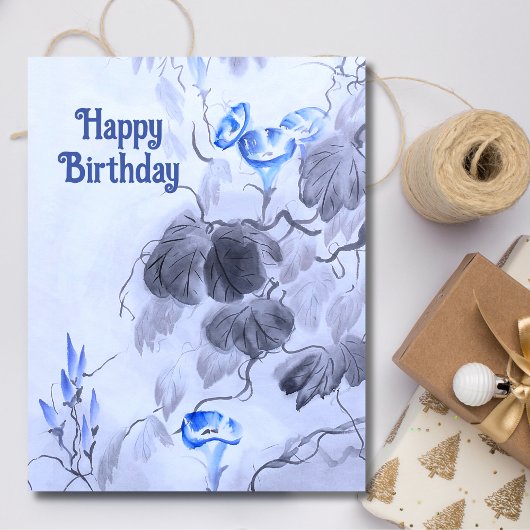 Carte Fleur bleue