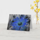 Carte Fleur bleue (Fleur jaune)