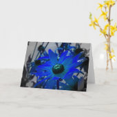 Carte Fleur bleue (Fleur jaune)