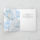 Carte Fleur Bleue Anniversaire (Intérieur)