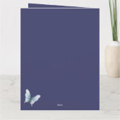 Carte Fleur Bleue Botanique Pensées pour Toi (Dos)