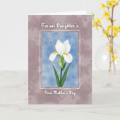 Carte Fleur Bleue Mottée (Fleur jaune)