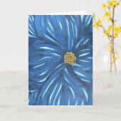 Carte Fleur Bleue Pleine Vide (Fleur jaune)