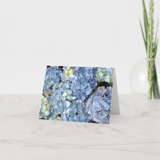 Carte Fleur Blue Hydrangea (Devant)