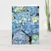 Carte Fleur Blue Hydrangea (Devant)