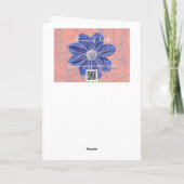 Carte Fleur Bouquet Foi Félicitations Bible Verse (Dos)