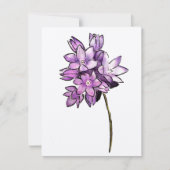 Carte Fleur Brodiaea (Devant)