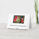 Carte Fleur Cactus - Salutation Personnaliser (Dos)