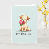 Carte Fleur Canine Douce (Fleur jaune)