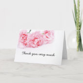 Carte Fleur Carnation rose (Devant)