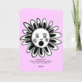 Carte Fleur chantante - Bonne Chanson d'anniversaire - R (Dos)