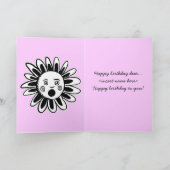 Carte Fleur chantante - Bonne Chanson d'anniversaire - R (Intérieur)