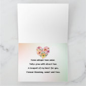 Carte Fleur Cœur (Intérieur)