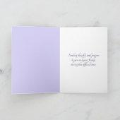 Carte Fleur Colonne violet Sympathy (Intérieur)