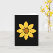 Carte Fleur d'Adey Abeba Nouvel An éthiopien Habesha Enk (Fleur jaune)