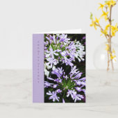 Carte Fleur d'Agapanthus (Fleur jaune)