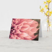 Carte Fleur Dahlia (Fleur jaune)