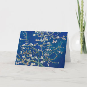 Carte Fleur d'amandes (Indigo)   Van Gogh  