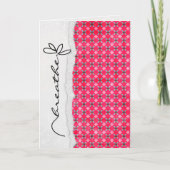 Carte fleur d'amitié (Devant)