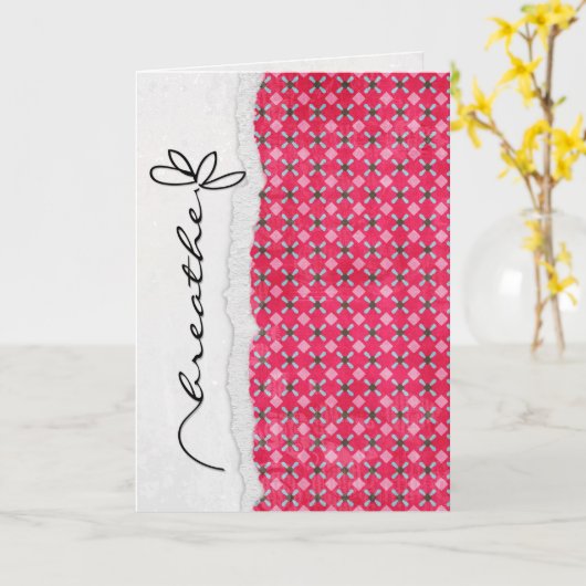 Carte fleur d'amitié (Fleur jaune)