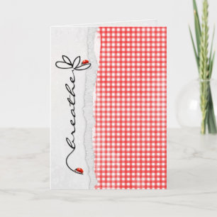 Carte fleur d'amitié avec des bugs de dame