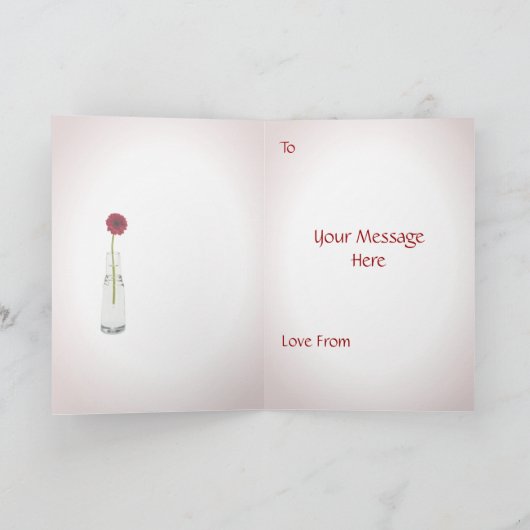 Carte Fleur d'anniversaire (Intérieur)