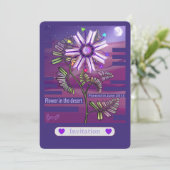 Carte Fleur dans le désert (Debout devant)