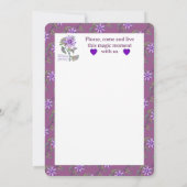 Carte Fleur dans le désert (Dos)