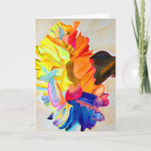 Carte Fleur d'aquarelle Neon Carnation (Devant)