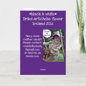 Carte Fleur d'artichaut séchée (Dos)