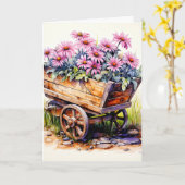 Carte Fleur d'aster fraîchement cueillie (Fleur jaune)