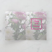 Carte Fleur de 80e anniversaire (Intérieur)