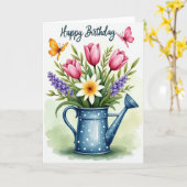 Carte Fleur de Butterfly Douce (Fleur jaune)