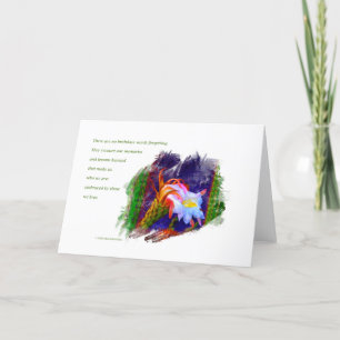 Carte "Fleur de cactus au coucher du soleil n°105" / "An